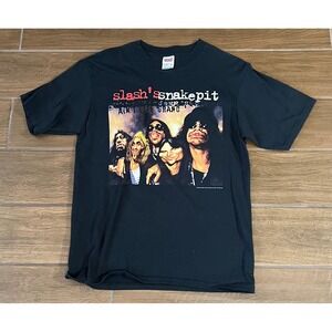 Vintage 2000 Slash's Snakepit Ain't Life Grand Tour T-Shirt Anvil Black Medium